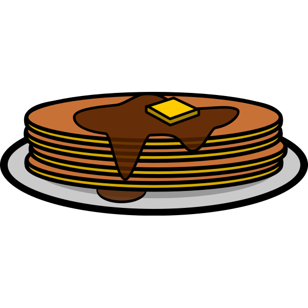 SVG stack of pancakes