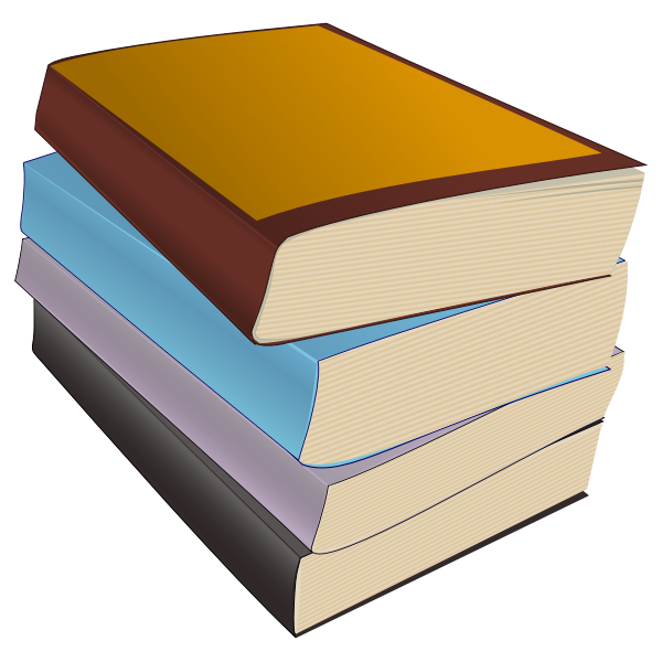SVG Stack of paperback books