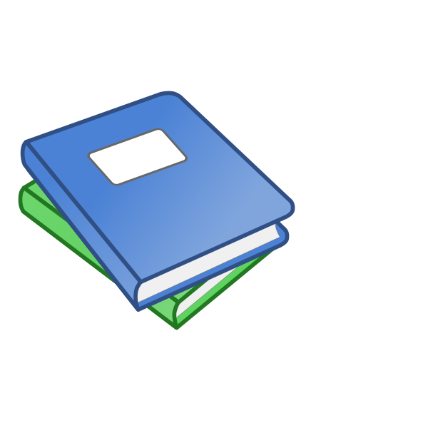 SVG Stack of two books vector graphics