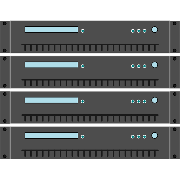 SVG Stacked servers vector graphics