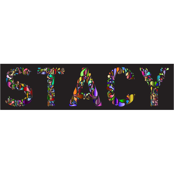 SVG Stacy Typography Color