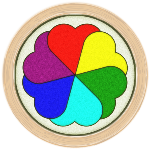 SVG Stained Glass Heart Window 2
