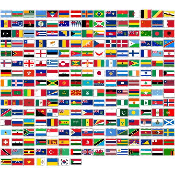 SVG Stamp Flag Mega Pack