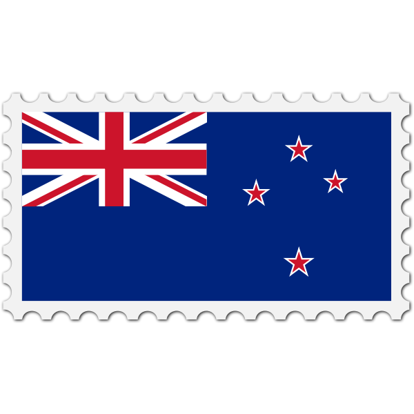 SVG Stamp New Zealand flag