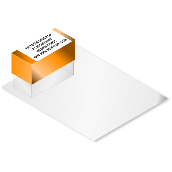 SVG Stamp on paper vector image