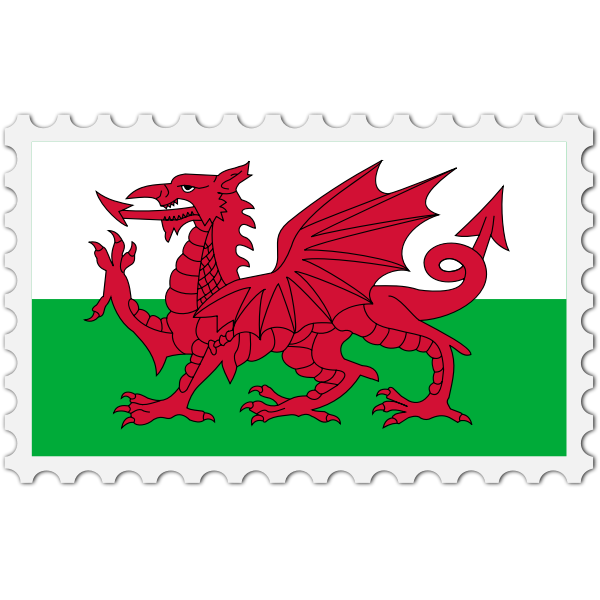 SVG Stamp Wales Flag