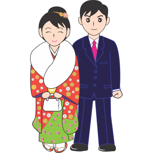 SVG Standing couple