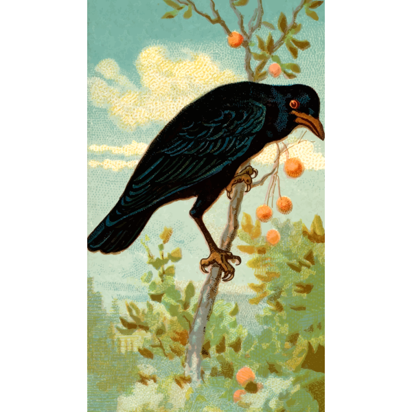 SVG Standing crow