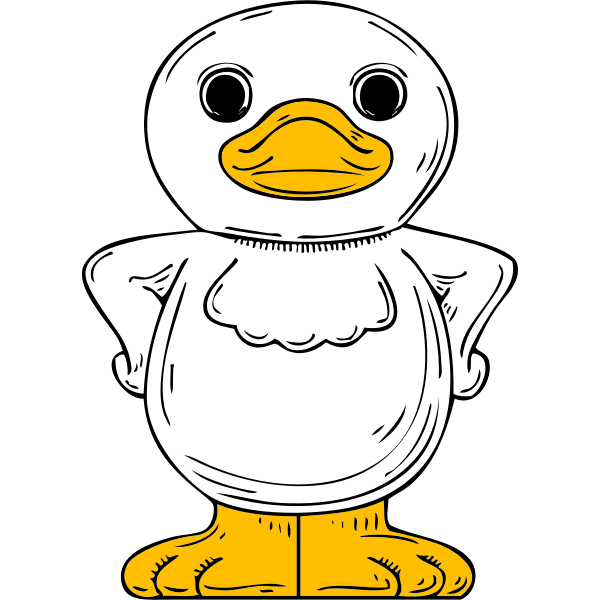 SVG standing duck