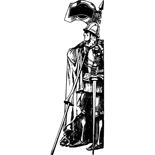 SVG Standing Knight