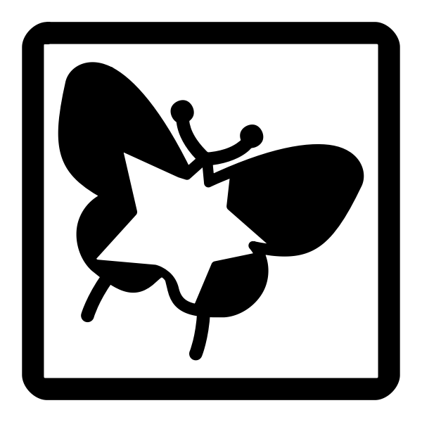 SVG Star and butterfly