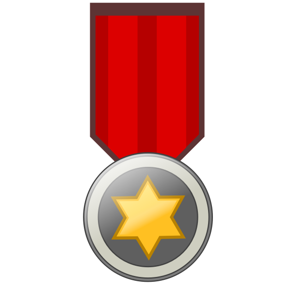 SVG Star award badge vector image