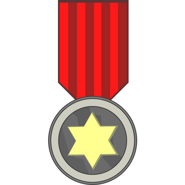 SVG Star award medal vector drawing