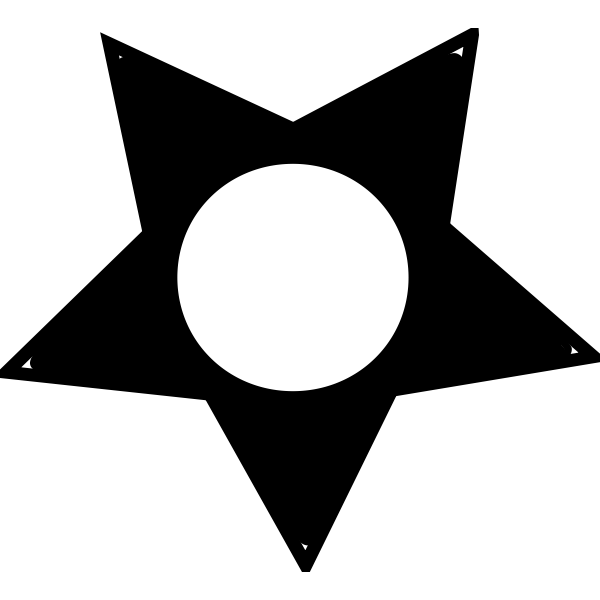 SVG Star black symbol