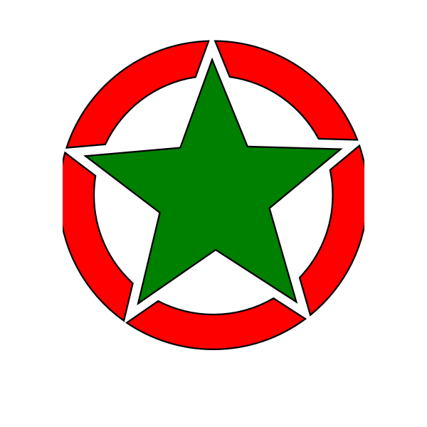 SVG Star emblem vector image