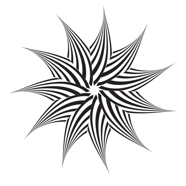 SVG Star logo black and white