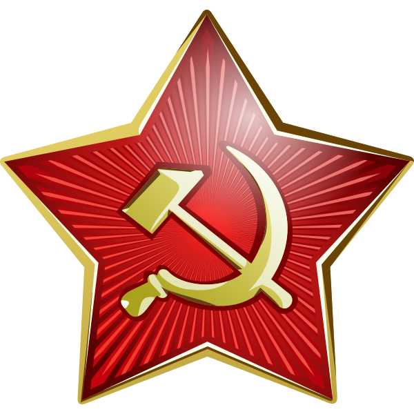 SVG Star of Soviet soldier