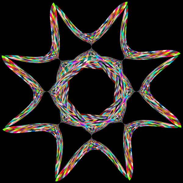 SVG Star shape on black background