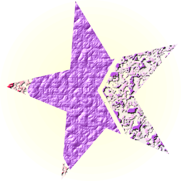 SVG Star shape with grainy pattern