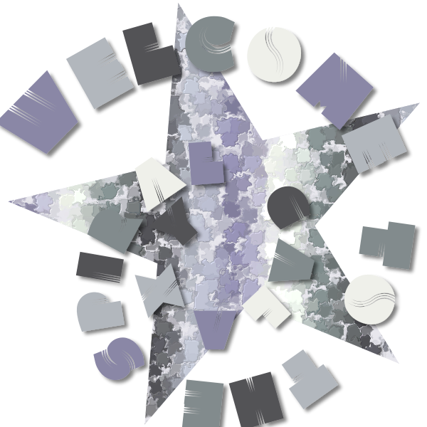 SVG Star shape with text