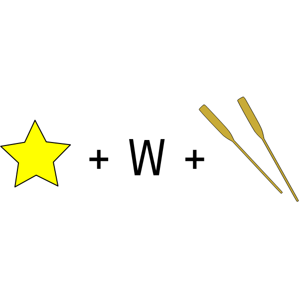 SVG Star Wars movie rebus vector image