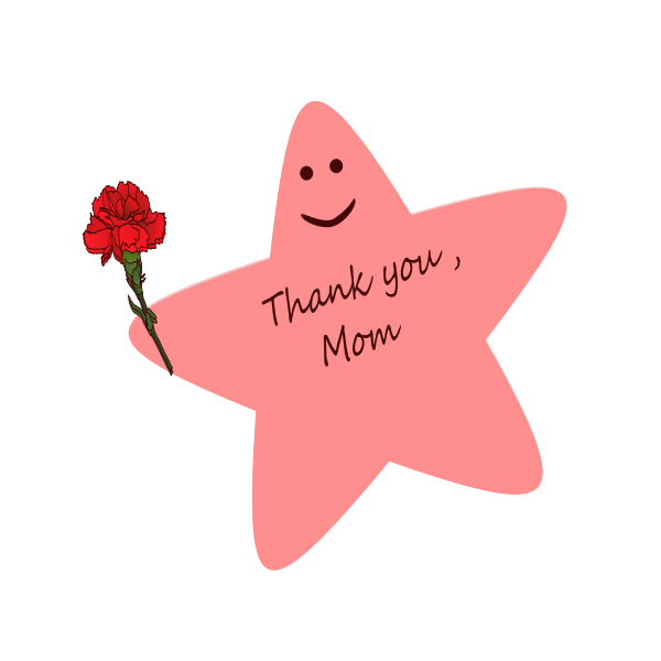 SVG Star wishing 039039Happy Mother039s Day039039