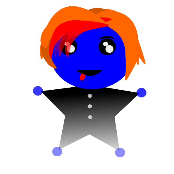 SVG Star with kids039 head