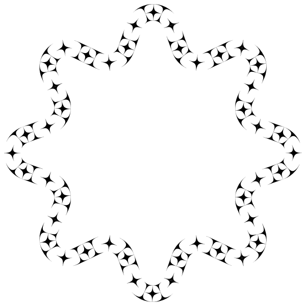 SVG Starfish frame