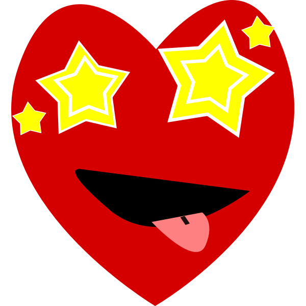 SVG Starry eyed heart