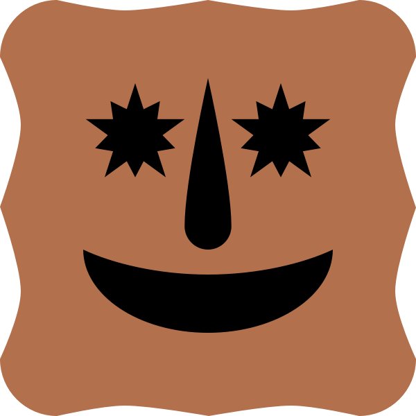 SVG Starry eyes face