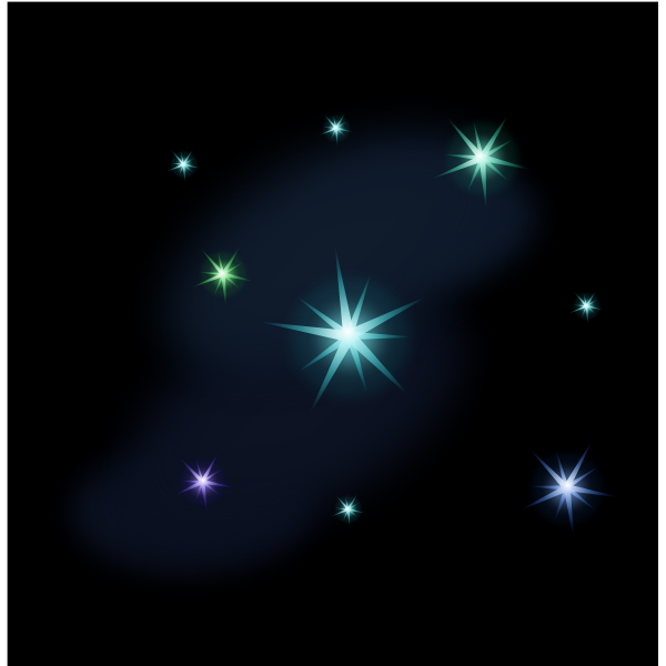 SVG Starry night