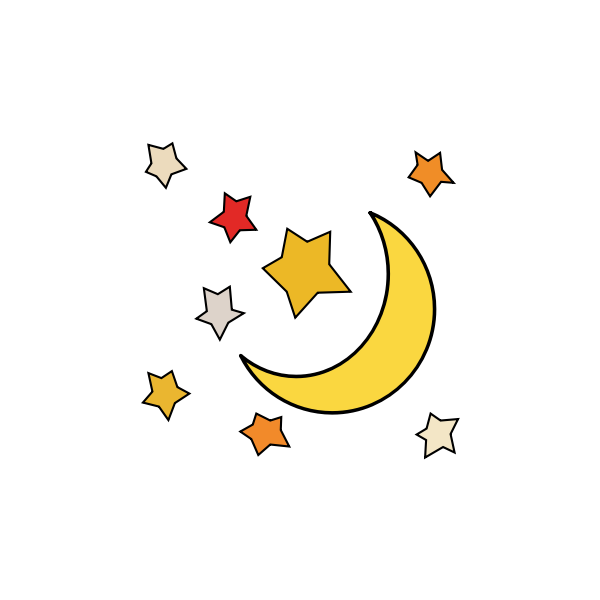 SVG Stars and the Moon