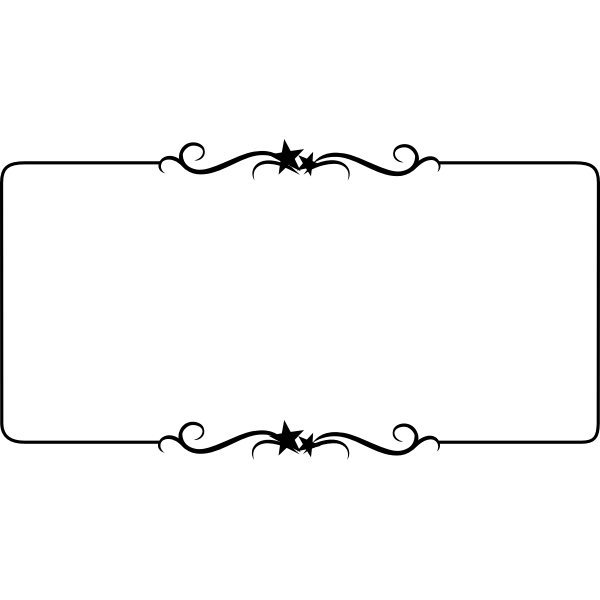 SVG Stars border vector illustration