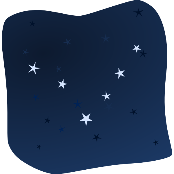 SVG Stars in the night