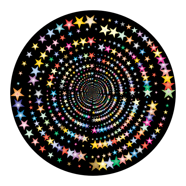 SVG Stars Vortex Prismatic