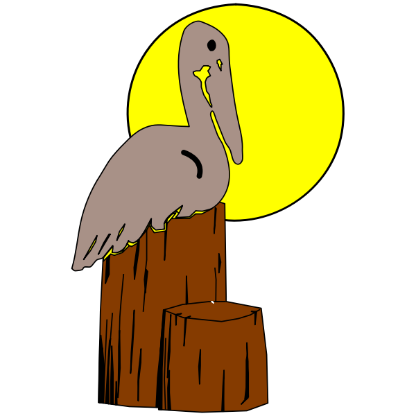 SVG State bird of Louisiana