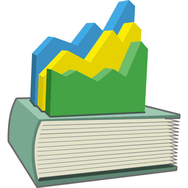 SVG Statistic s book vector image