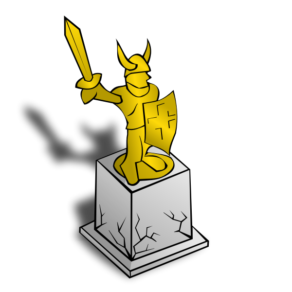 SVG Statue map symbol vector