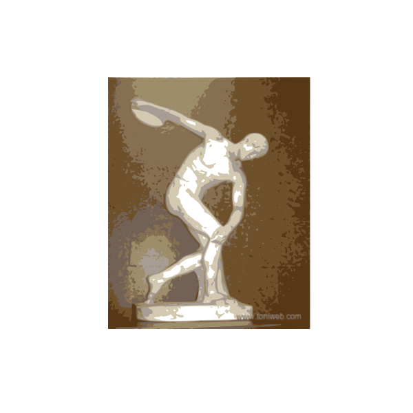 SVG statue of a man