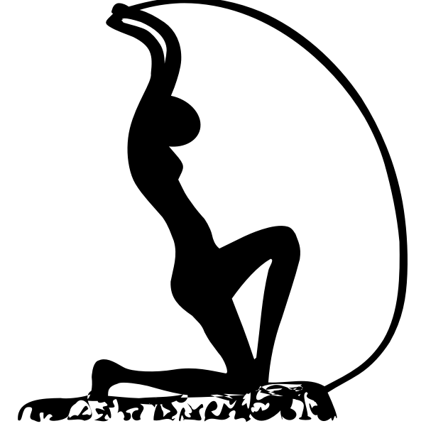 SVG Statue of Iracema vector image