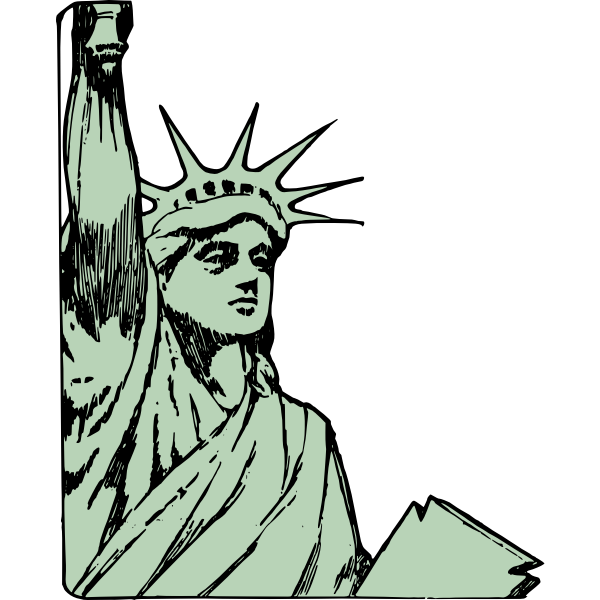 SVG Statue of liberty face