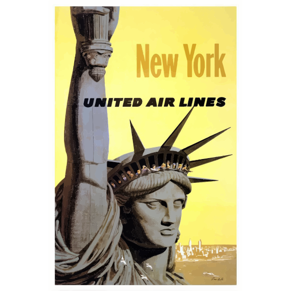 SVG Statue of Liberty poster