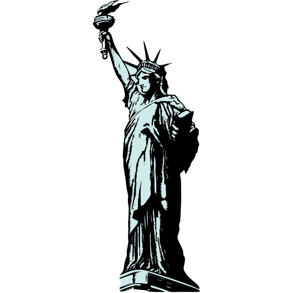 SVG Statue of Liberty vector clip art