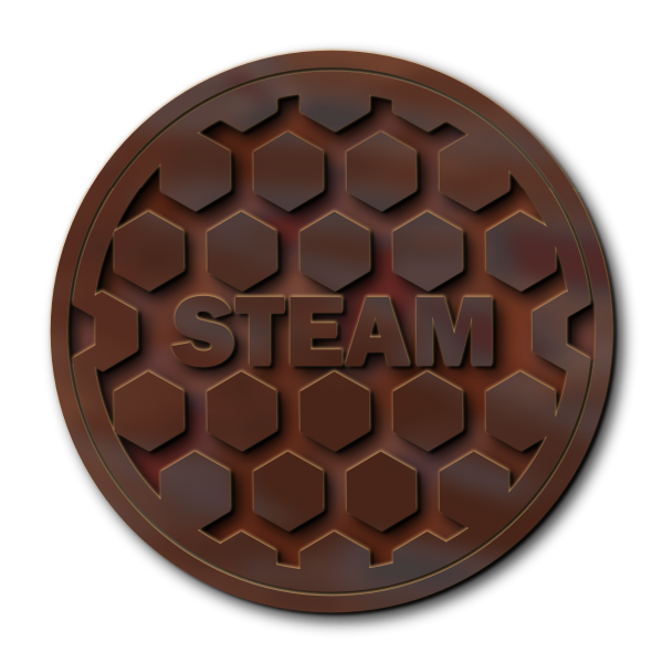 SVG Steam manhole cover