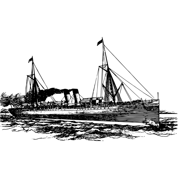 SVG Steam ship