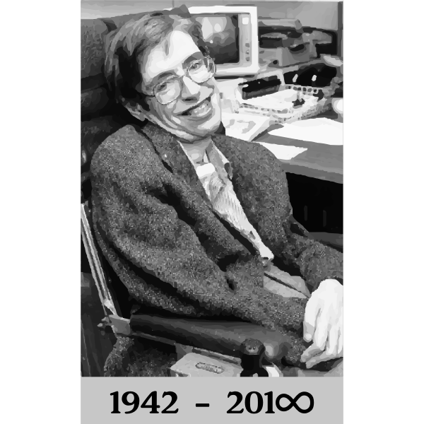 SVG Stephen Hawking Scientist