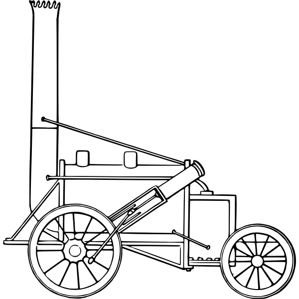 SVG Stephenson039s rocket drawing