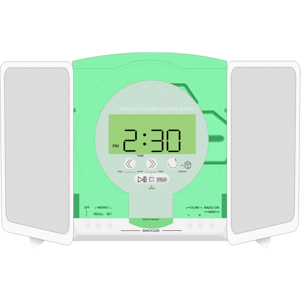 SVG Stereo CD player vector graphics
