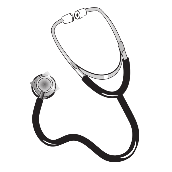 SVG Stethoscope vector clip art