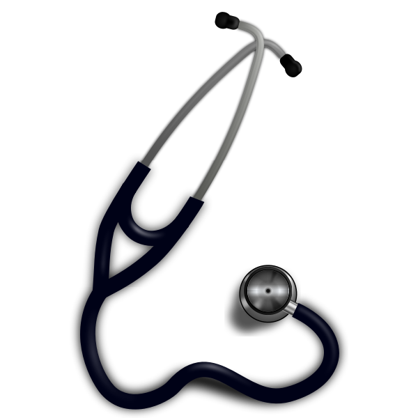 SVG Stethoscope vector clip art image